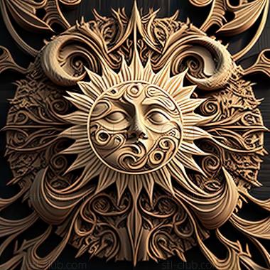 3D model sun (STL)